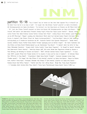 PDF page 1 booklet 1995 - 1998 INM-Institute for New Media