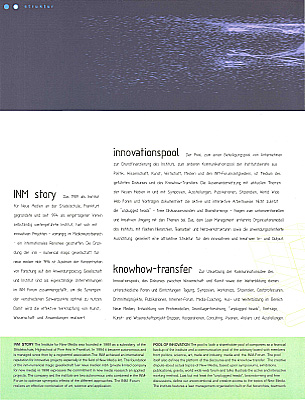 PDF page 13 Broschre 1995 - 1998 INM-Institute for New Media