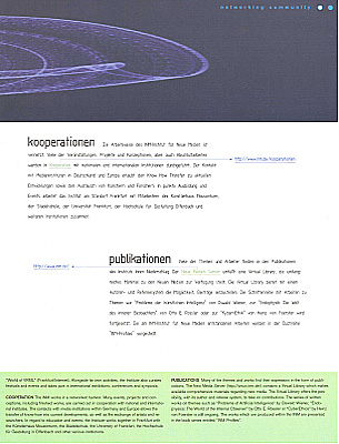 PDF Seite 10 Broschüre 1995 - 1998 INM-Institut für Neue Medien