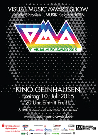 Plakat Visual Music Award Show 2015