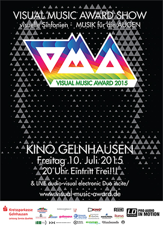 Plakat Visual Music Award Show 2015 Plakat Visual Music Award Show 2015